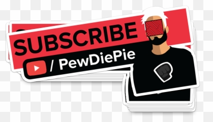 Free Pewdiepie Stickers - Sub To Logo Transparent png
