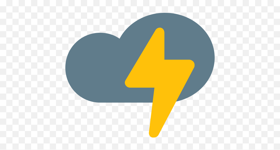 Weather Forecast Lightning Cloud Storm Free Icon Of - Clip Art Png,Thunder Cloud Png