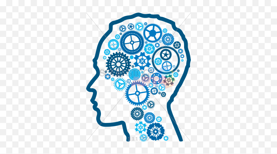 Stock Illustration Of Human Mind Represe 1447939 - Png Intelligence Png,Cogs Png