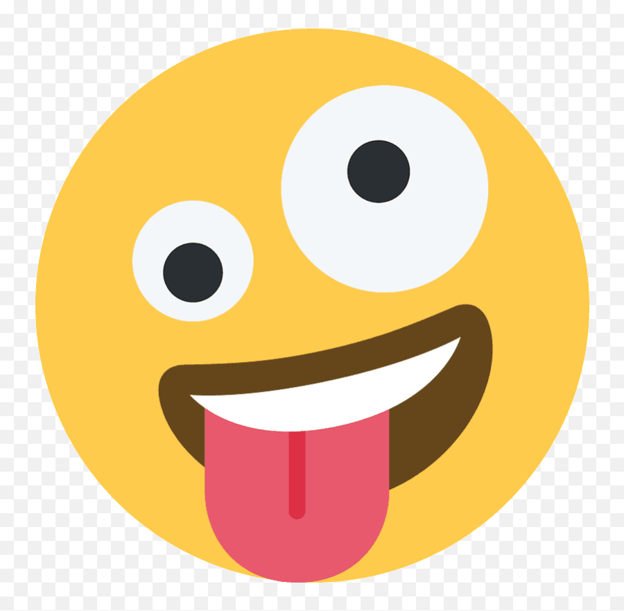 Zany Face Emoji Clipart Free Download Transparent Png - Zany Face Emoji,Money Face Emoji Png