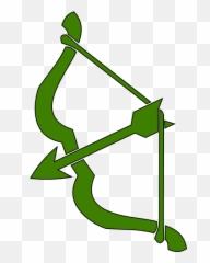 Green Bow N Arrow Png Clip Arts For Web - free And Art