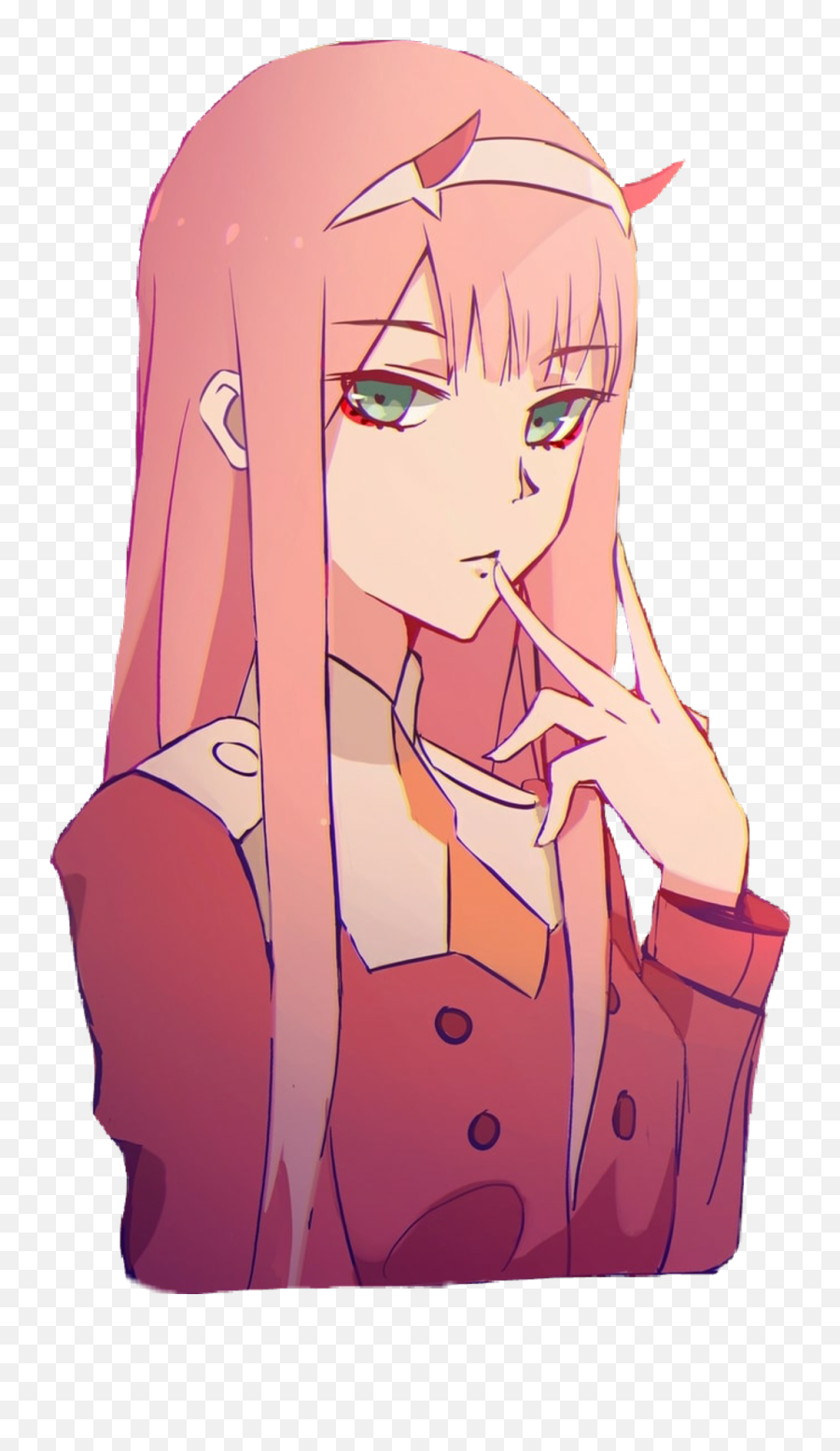 Vaporwave Zero Two Edits - Zero Two Aesthetic Png,Zero Two Png