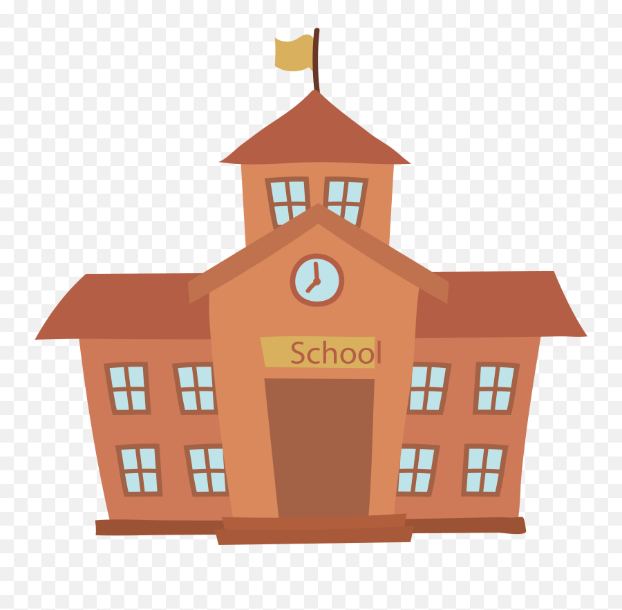 Download Building Cartoon Png - School Building Vector Png,House Cartoon Png