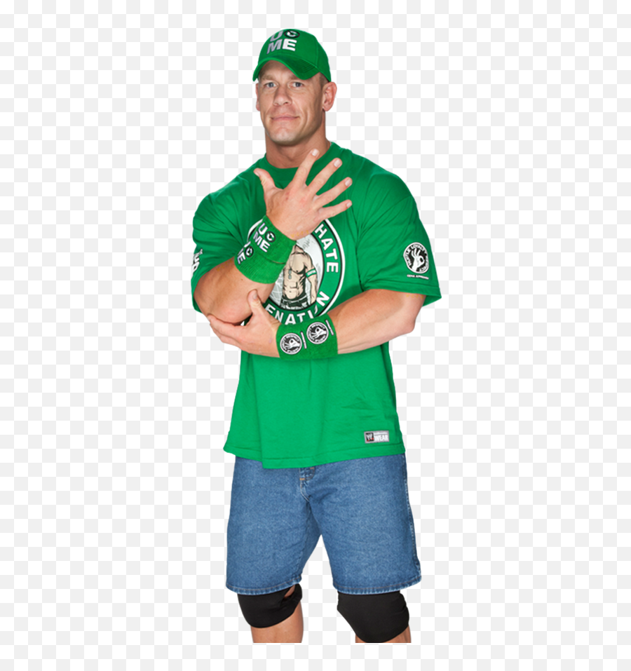 John Cena - Wwe Superstar Bios John Cena In Green T Shirt Png,John Cena Png
