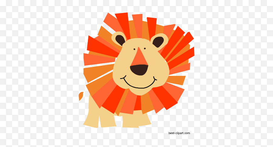 Download This Is A Really Cute Smiling Lion Clip Art Image - Cartoon Png,Baby Lion Png