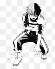 Bnha Mha Todoroki Todo Sticker - Todoroki Shoto Manga Caps Png,Todoroki Transparent