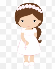 Download First Communion Girl Clipart - png