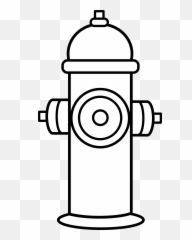 Fire Clipart Border - Hydrant Line Art png