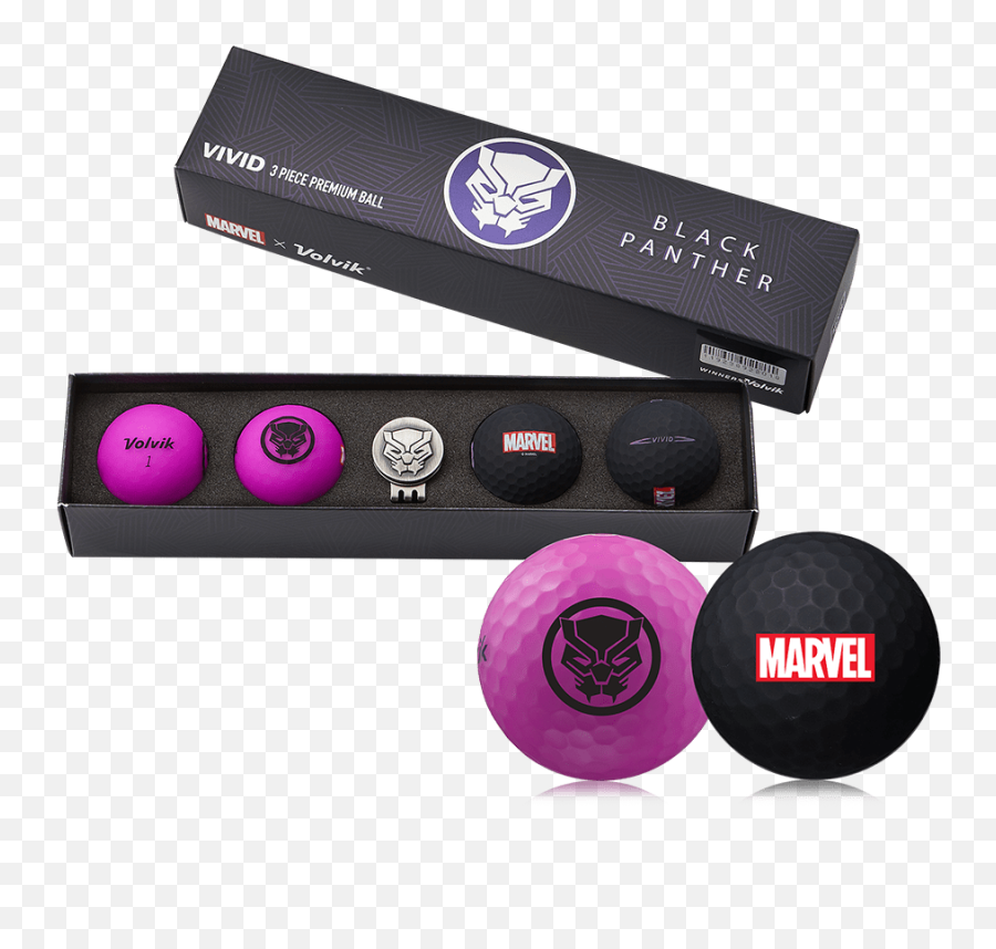 Marvel Gift Set - Volvik Marvel Golf Balls Png,Black Panther Marvel Logo