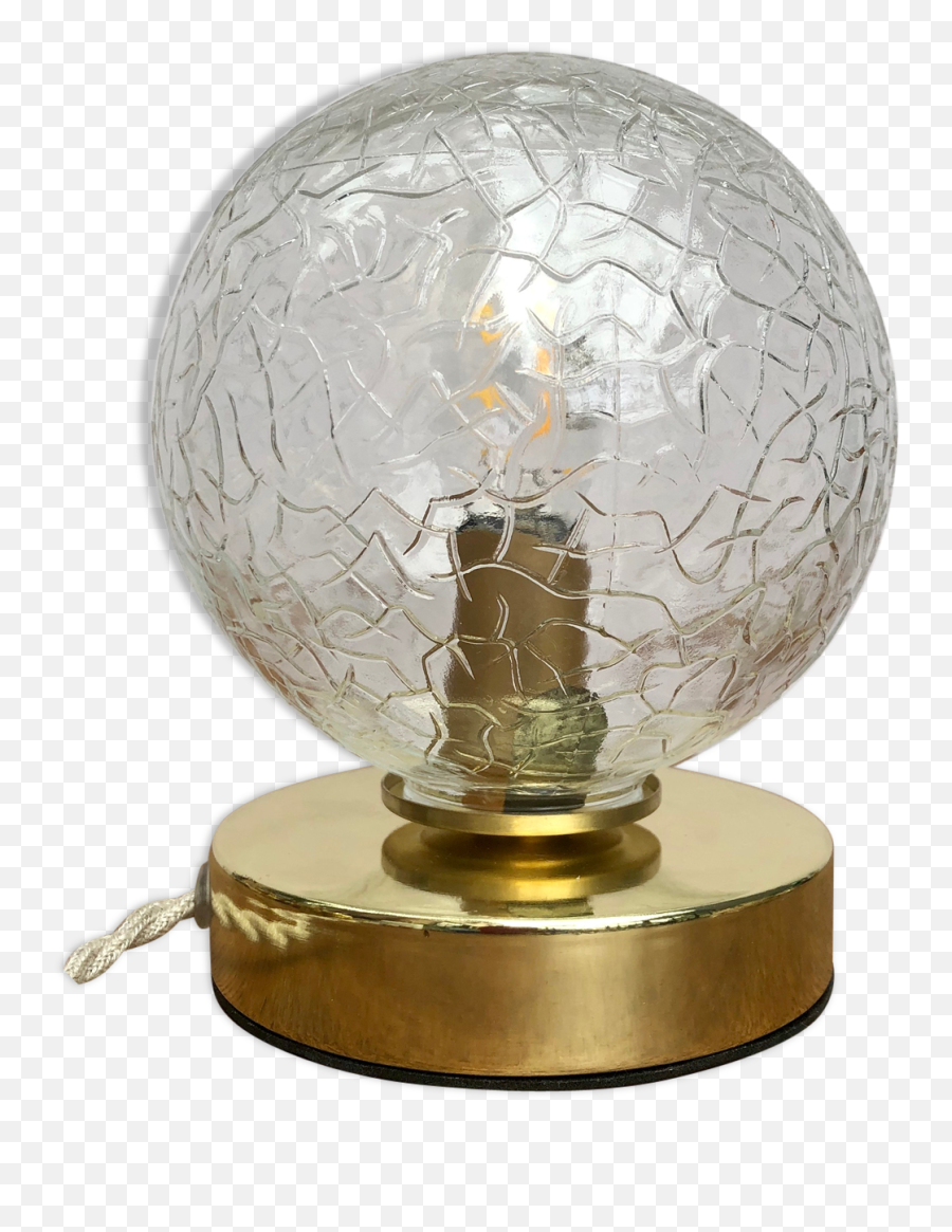 Vintage Globe - Laying Lamp In Cracked Glass Effect Selency Light Bulb Png,Shattered Glass Effect Png