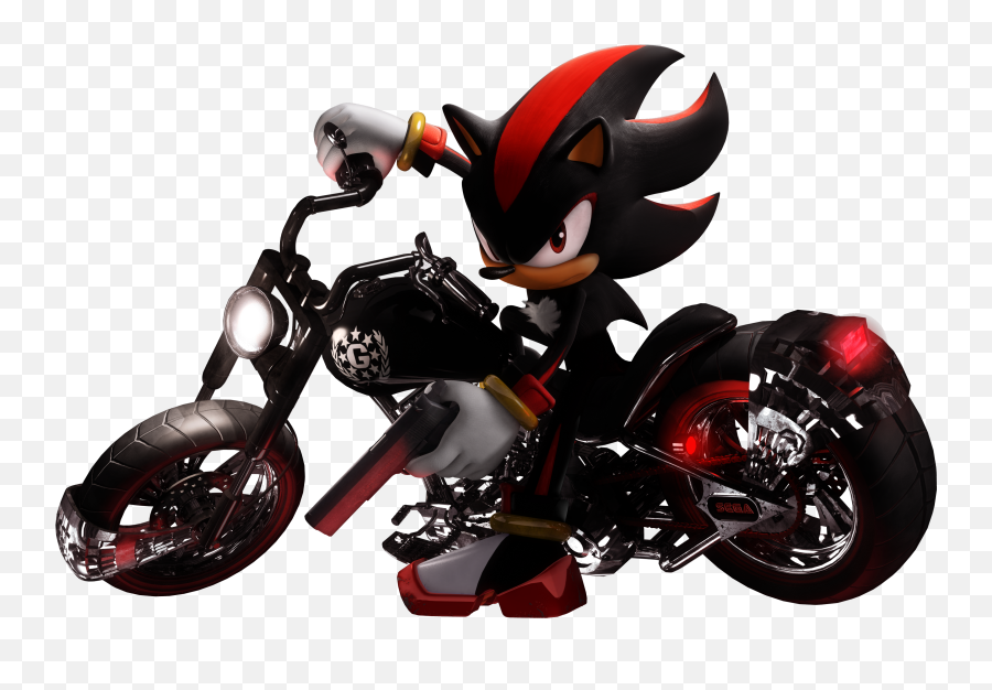 Download Free Png Fileshadowth Shadow Motopng - Sonic Shadow The Hedgehog Motorcycle,Moto Moto Png