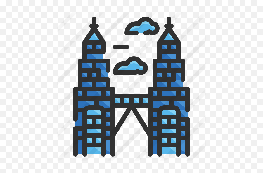 Twin Towers - Free Architecture And City Icons Vertical Png,Twin Towers Transparent