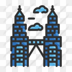 Twin Towers - Free architecture and city icons Vertical png