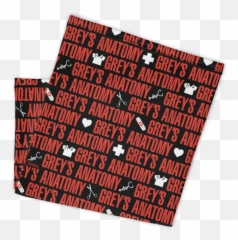 Greyu0027s Anatomy Logo And Icon Pattern Washable Neck Gaiter - Mat png