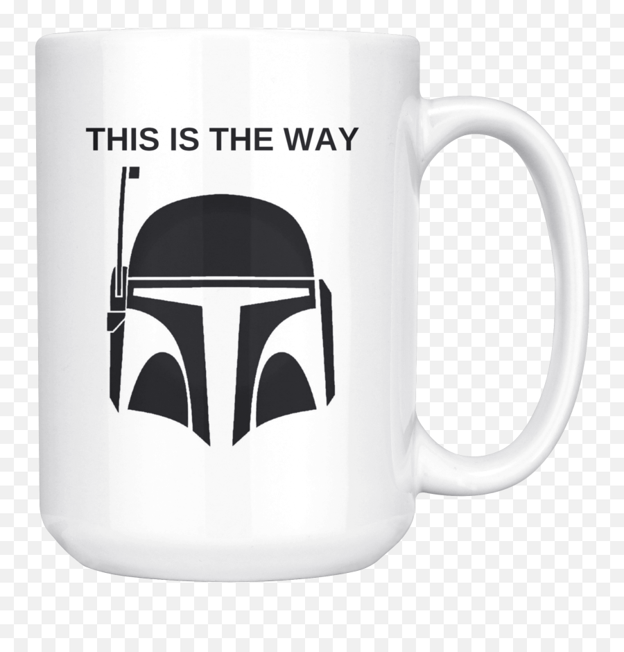 Star Wars Coffee Mug This Is The Way - Boba Fett Png,Mandalorian Helmet Icon