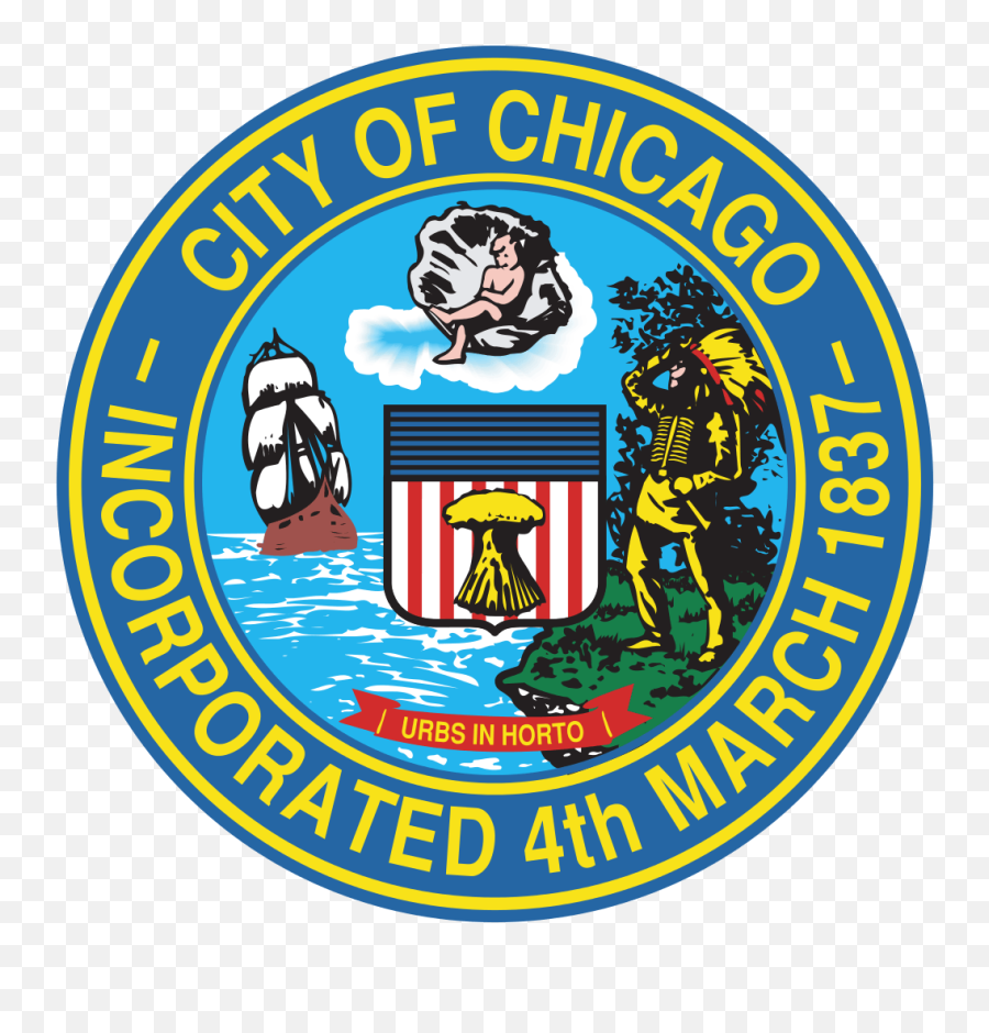 Chicago City Flag And Seal Download Vector - City Of Chicago Logo Png,Chicago Flag Png