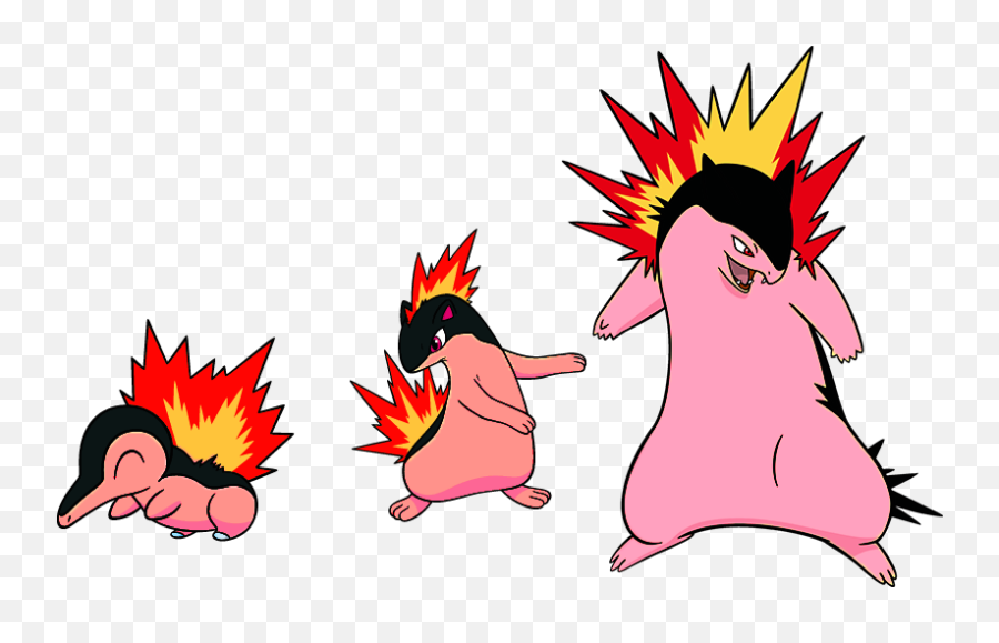 Alternate Shinies Cyndaquil Quilava - Pokemon Typhlosion Png,Cyndaquil Png