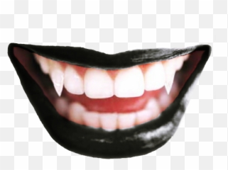 Download Ftestickers Vampireteeth Fangs - Vampire Teeth Png,Vampire Teeth Png