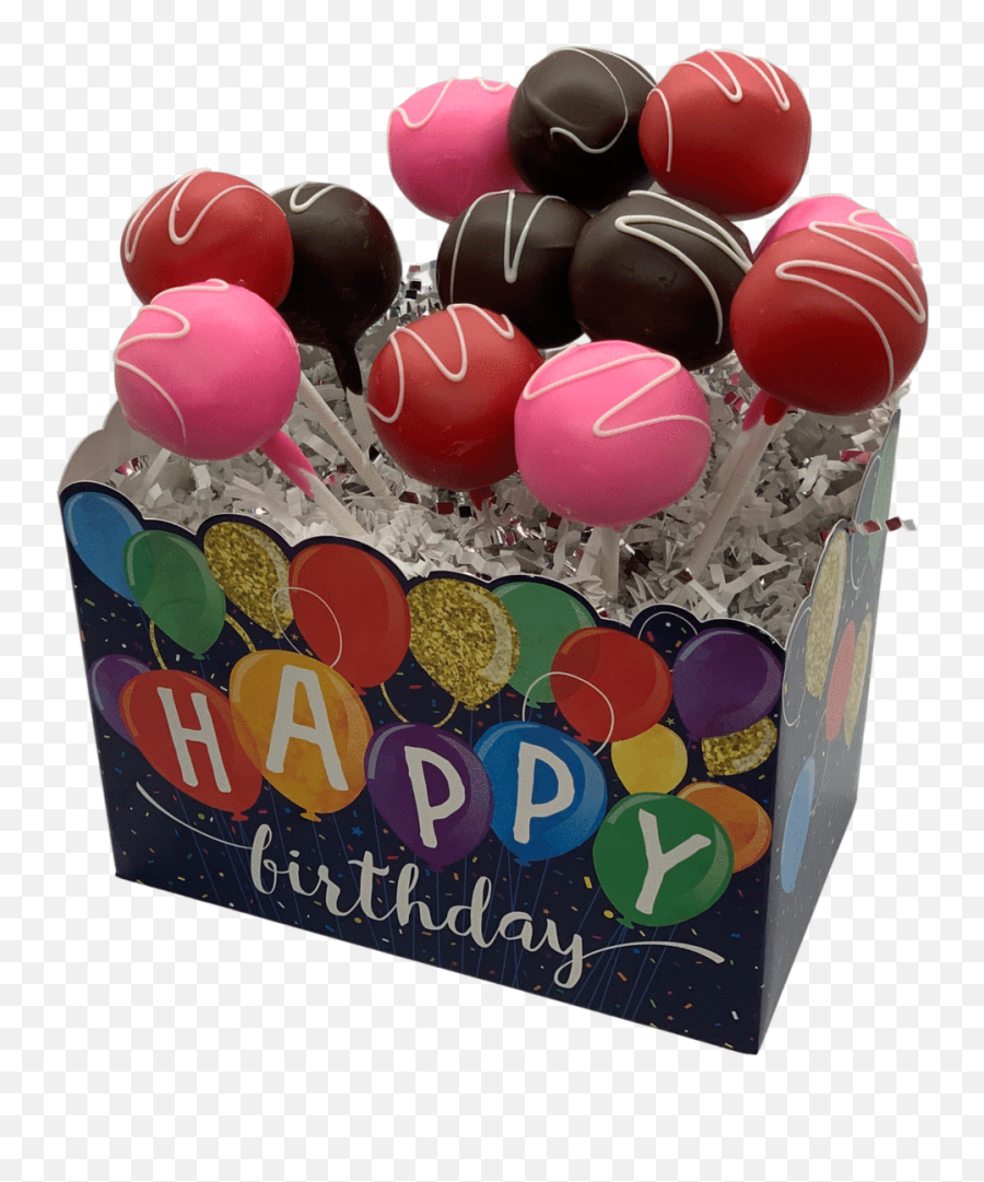 Happy Birthday Cakepop Gift Basket - Balloon Png,Matzah Icon