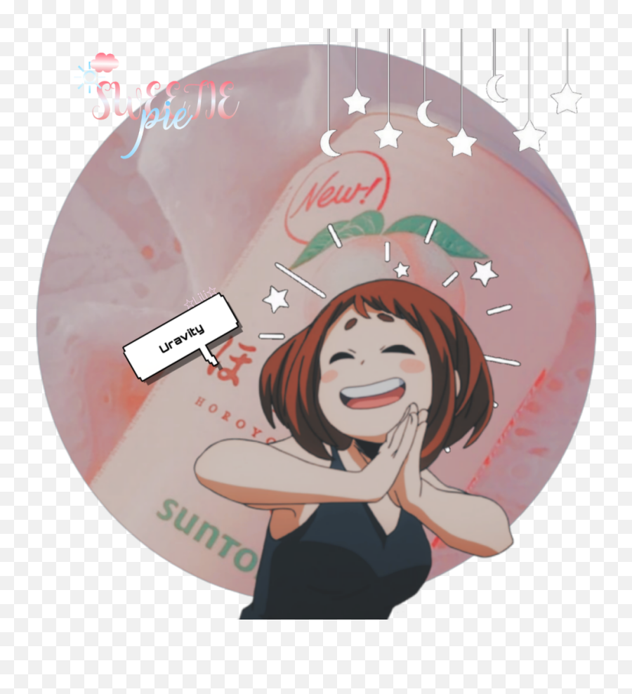 Bnha Bnhaedit Mha Uravity Uraraka Sticker By Liliuwu19612 - Happy Png,Ochako Icon