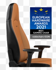 Icon Real Leather Cognacblack Noblechairs - High Back png