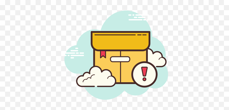 Important Package Icon In Cloud Style - Cute Important Icon Png,Box Cloud Icon