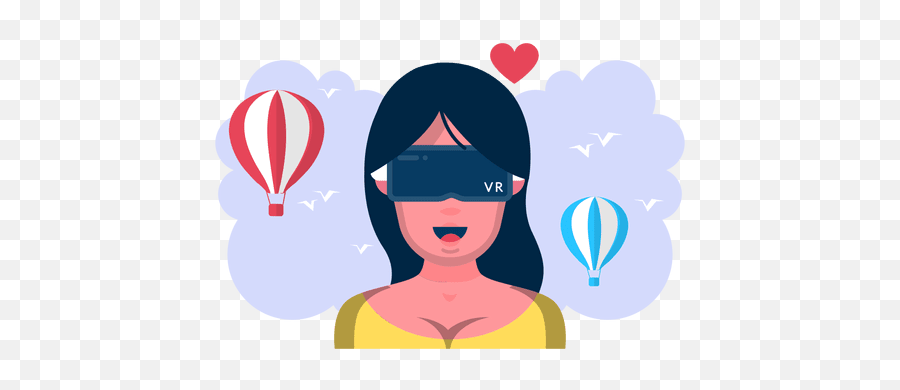 Virtual Reality Woman Flight - Virtual Reality Vector Png,Virtual Reality Png