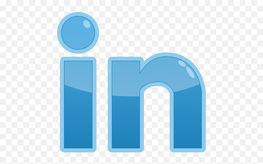 Social Media Linkedin Steelblue Icon - Vertical Png,Linkedin Link Icon