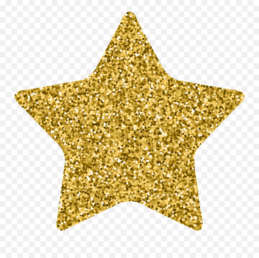 Transparent Decoration Gold Glitter Png Star