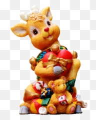 Free Funny Happy Reindeer Christmas Png Image
