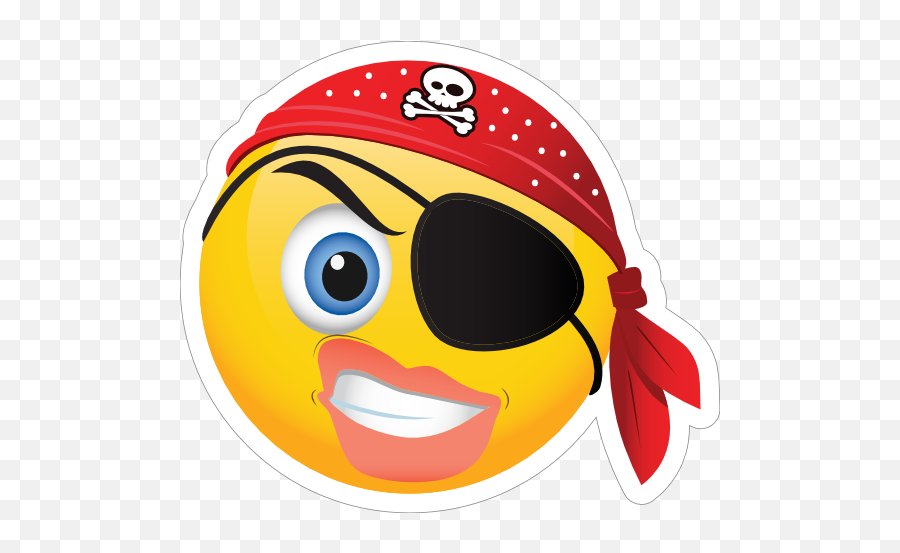 Cute Pirate Angry Female Emoji Sticker - Female Pirate Emoji Png,Mad Emoji Png