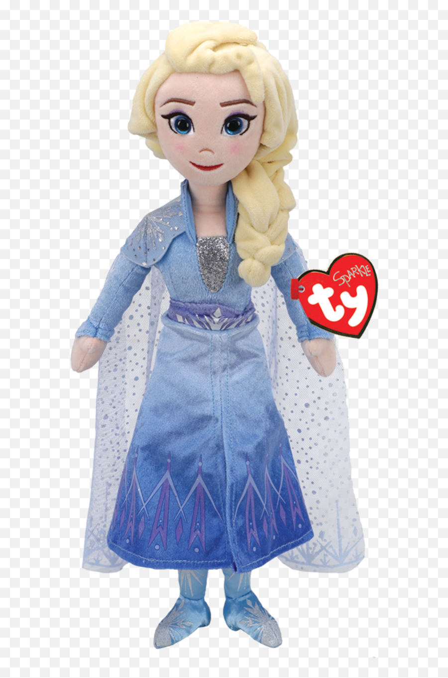 Frozen 2 Elsa Princess Medium Sparkle Beanie Babies - Ty Elsa Png,Elsa Transparent