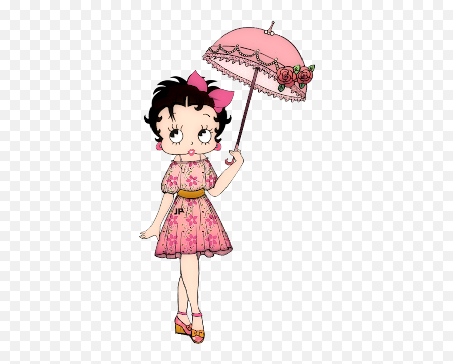 La Hermosa Betty Tablero D 1094867 - Png Images Pngio Umbrella With Girl Drawing,Betty Boop Png
