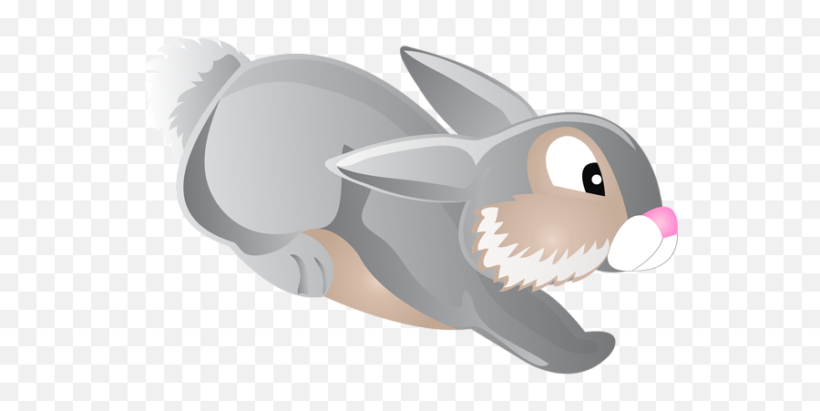 Download Free Png Jumping Bunny Cartoon Transparent Clip Art - Cartoon Rabbit Transparent,Cartoon Fish Transparent Background