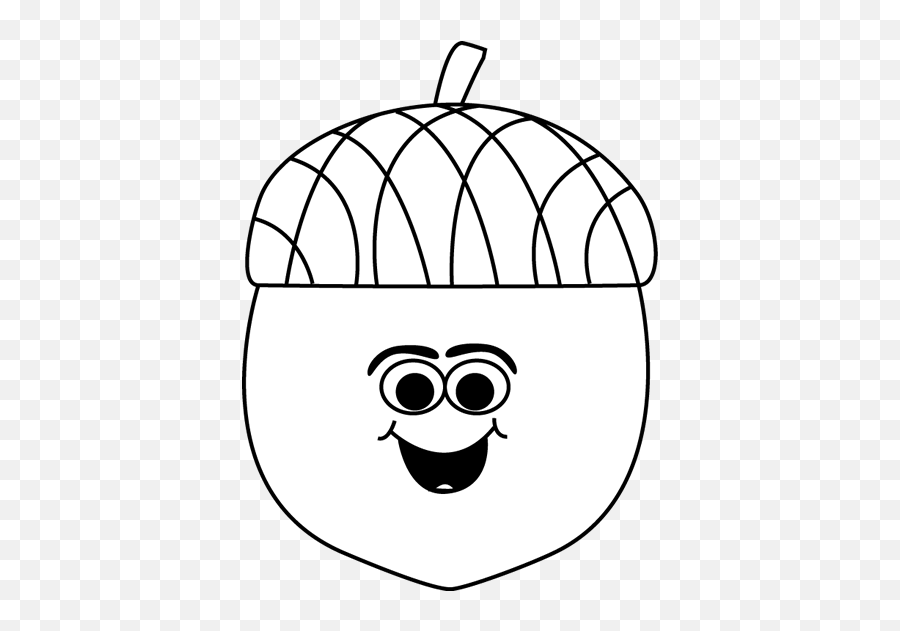 Fall Clip Art - Fall Images Transparent Acorn Clipart Black And White Png,Fall Clipart Png
