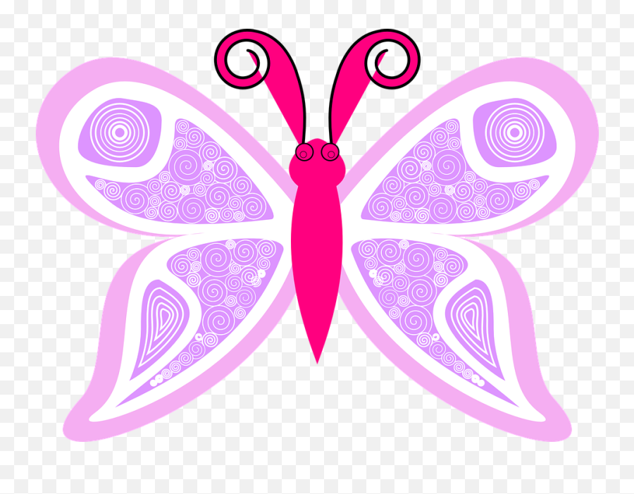 Cute Butterfly Vector Png 7 Image - Free Butterfly Vector Pink,Butterfly Vector Png