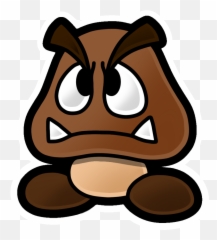 Download Hd Paper Mario Goomba - Paper Mario Goomba Color Splash Png,Goomba Png