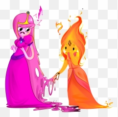 Princess Peach Clipart Transparent - Adventure Time Bubblegum X Flame Princess Png,Princess Peach Transparent