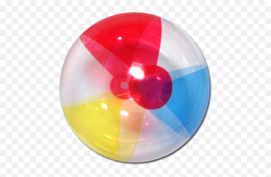 Red Blue Yellow Clear Beach Ball Png - Bouncy Ball Transparent Background,Beach Balls Png