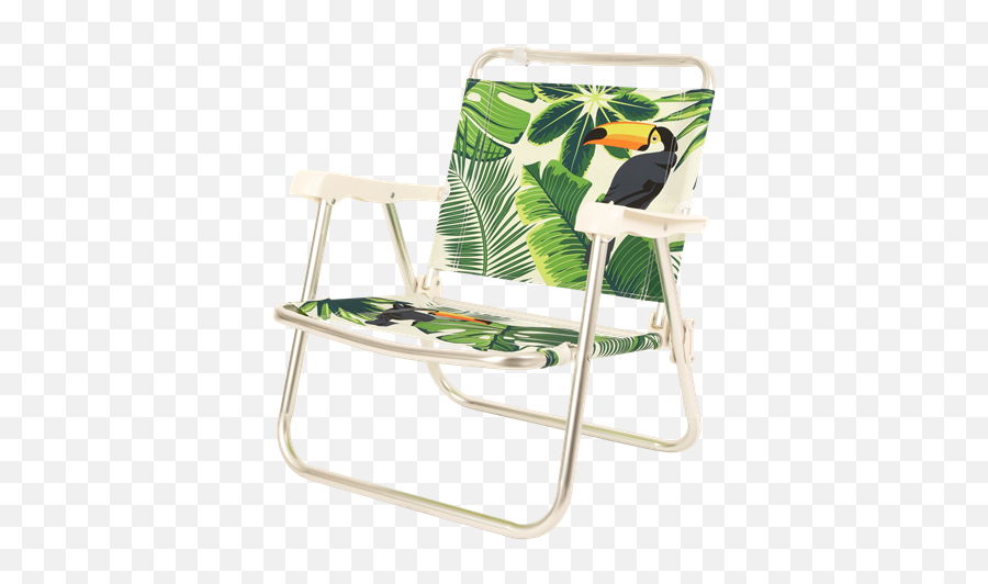 Toucan Folding Beach Chair - Folding Chair Png,Beach Chair Png