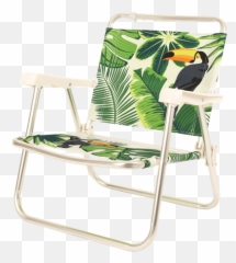 Toucan Folding Beach Chair - Folding Chair Png,Beach Chair Png