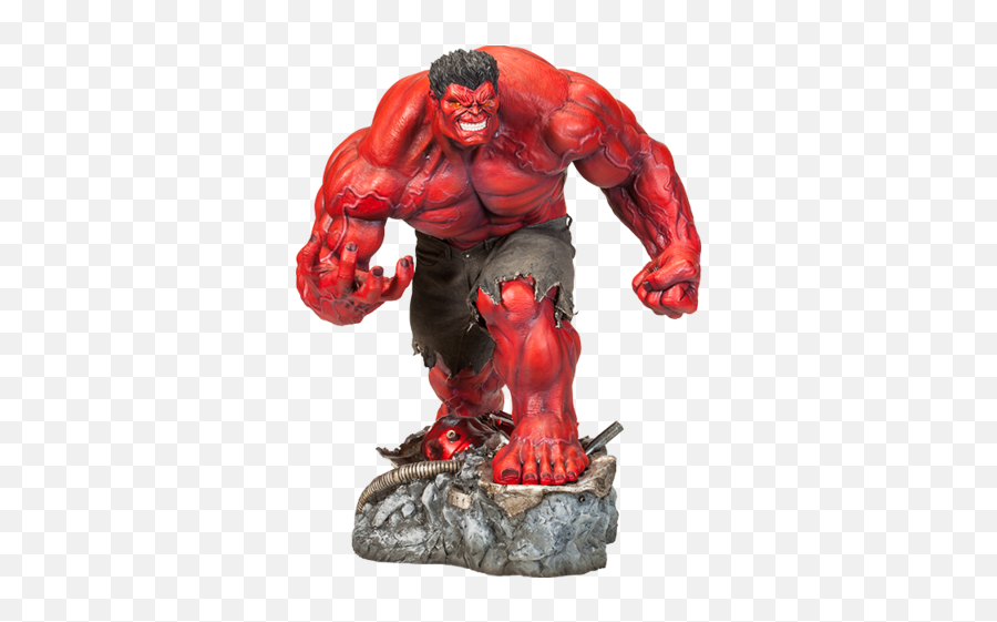 In - Stock Red Hulk Premium Format Figure By Sideshow Thunderbolt Ross Png,The Hulk Png