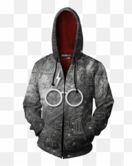 Gryffindor Logo Harry Potter New Collection Zip Up Hoodie - Evangelion Hoodies Png,Gryffindor Logo Png