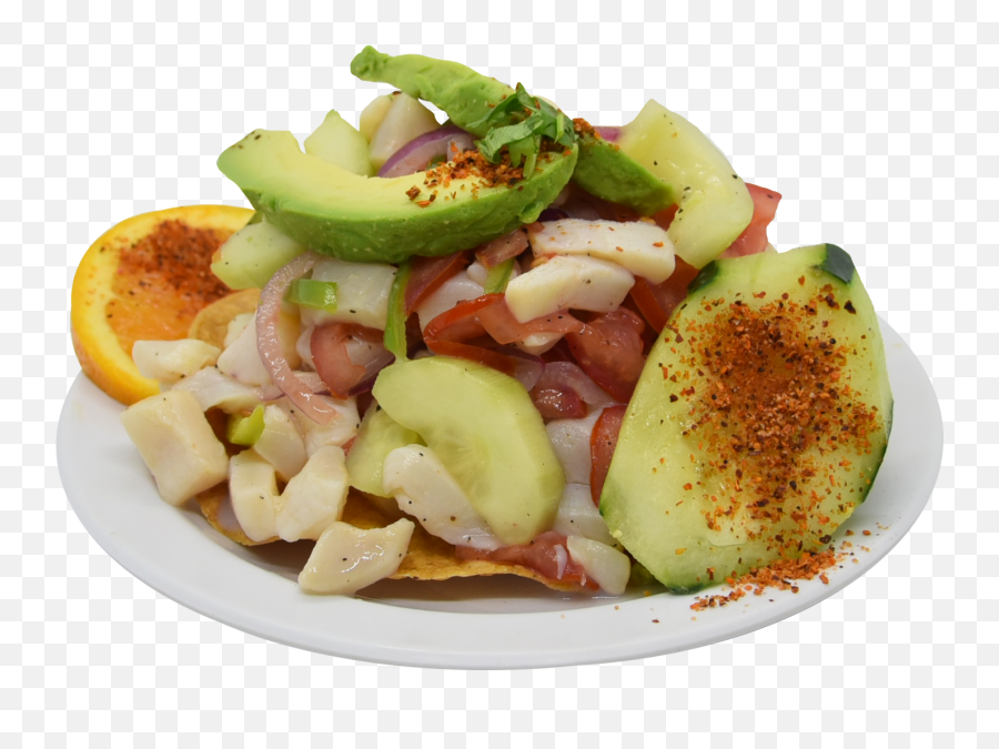 Download Tostada De Callo - Greek Salad Hd Png Download Greek Salad,Ceviche Png