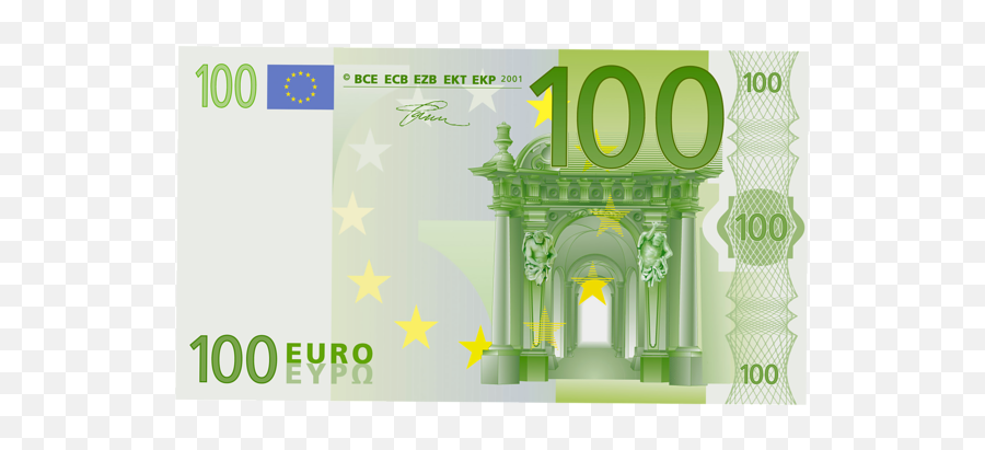 100 Euro Png Clipart - 100 Euro Clipart,Euro Png