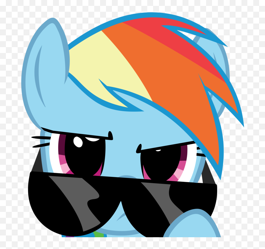 Rainbow Dash Glasses Hd Png Download - Rainbow Dash Glasses,Rainbow Dash Transparent