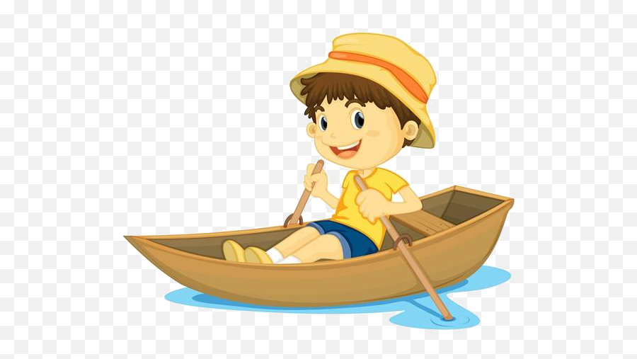 Row Your Boat Png Free - Row Clipart,Cartoon Boat Png