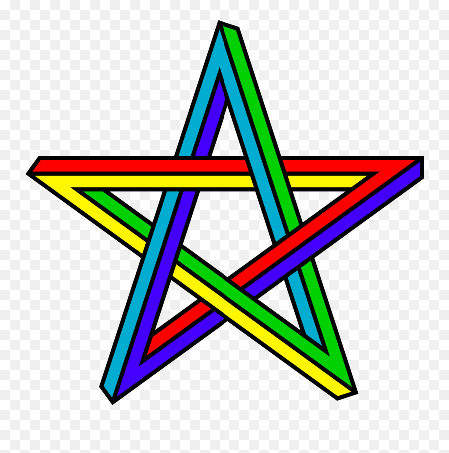 Penrose Pentagram - Moroccan Star Png,Pentagram Transparent Background