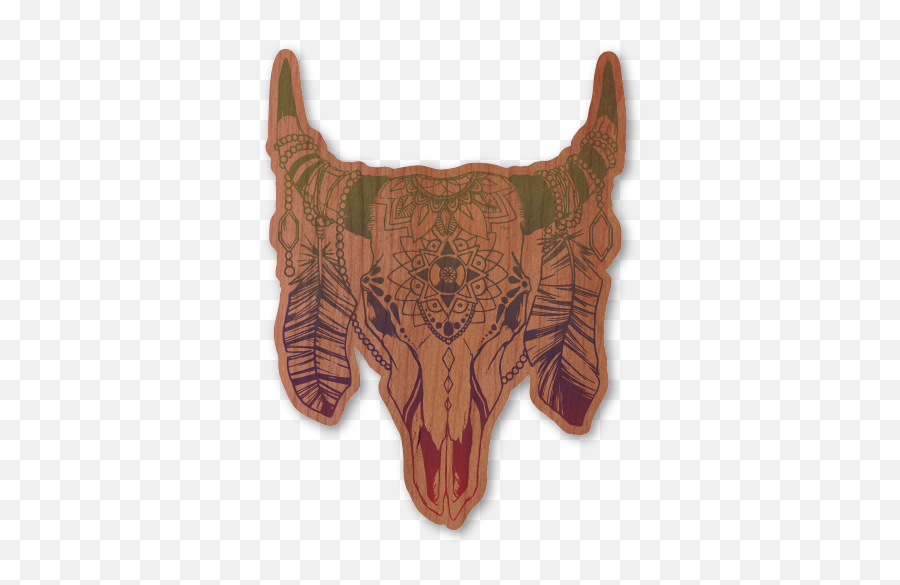 Color Cow Skull - Ox Png,Cow Skull Png