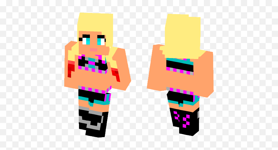 Download Alexa Bliss L Wwe Minecraft Skin For Free - Descendants 3 Jay Skins In Minecraft Png,Alexa Bliss Png